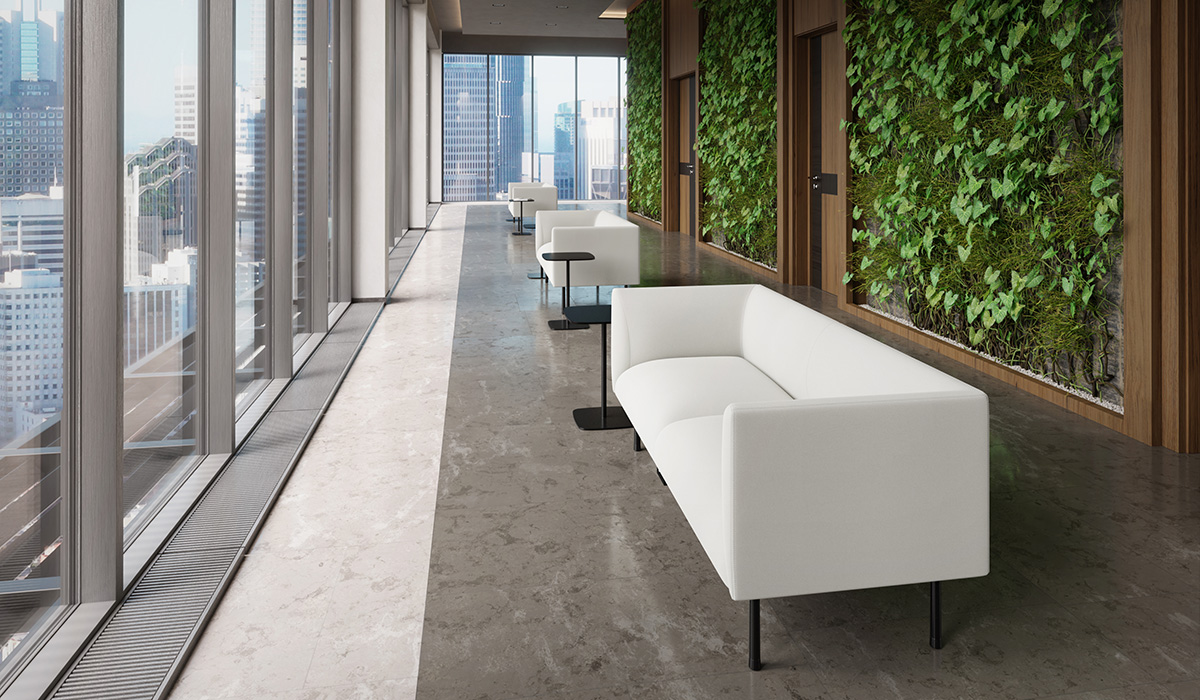 Keilhauer sofa in seating area
